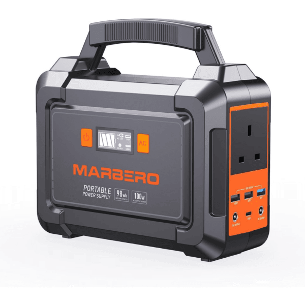 MARBERO 100W Portable Power Station 26,400mAh Power Bank with Plug Socket